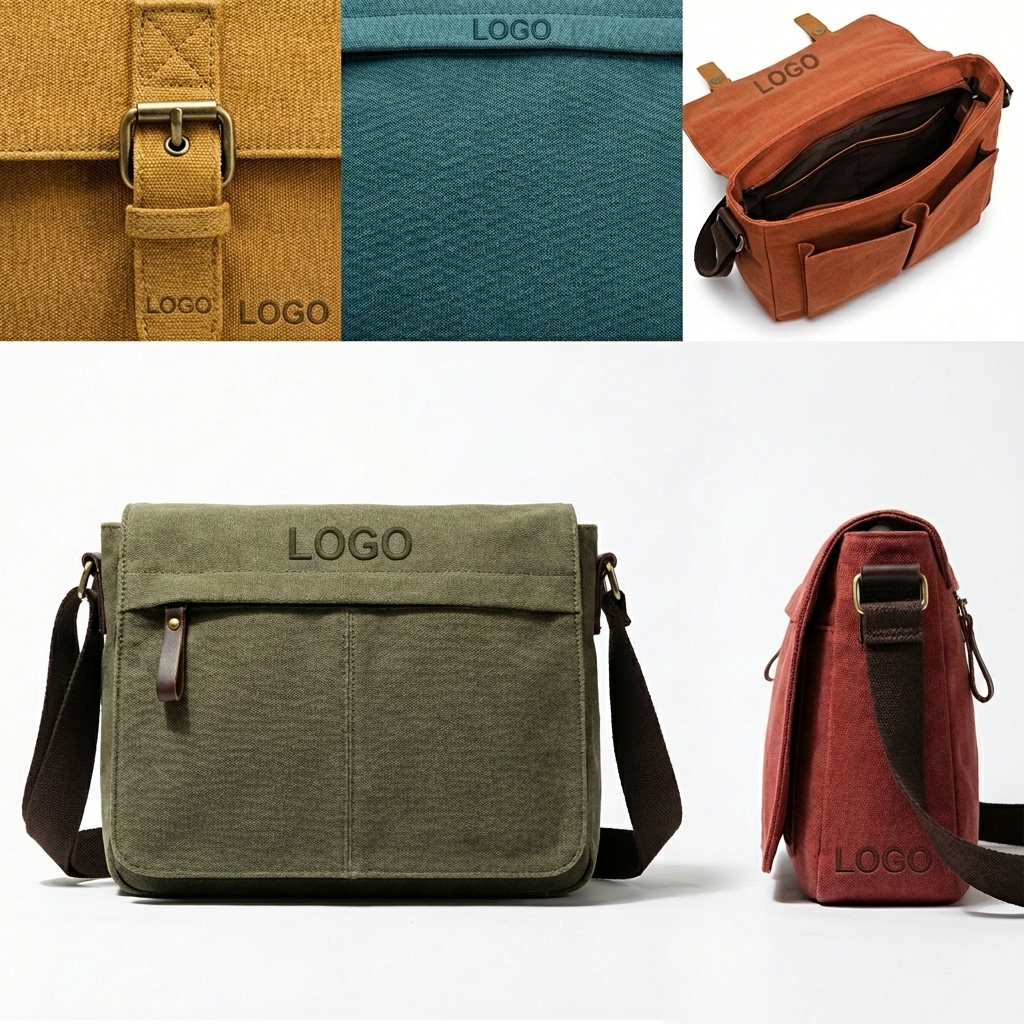 Rugged Unisex Flap Sling: Versatile Crossbody Companion