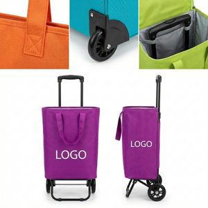 SwiftRoll Organizer Tote - Fixed-Wheel Duffle with Multi-Pocket Design