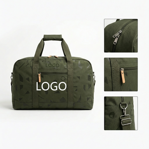 The Geo-Trek Satchel: Patterned Travel Bag with Ventilated Shoe Compartment